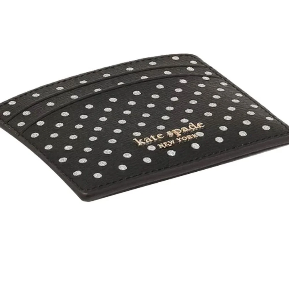 Kate Spade Spencer Metallic Dot Card holder
